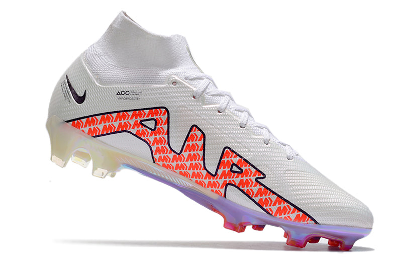 Mercurial Superfly (White & Red) With Sock