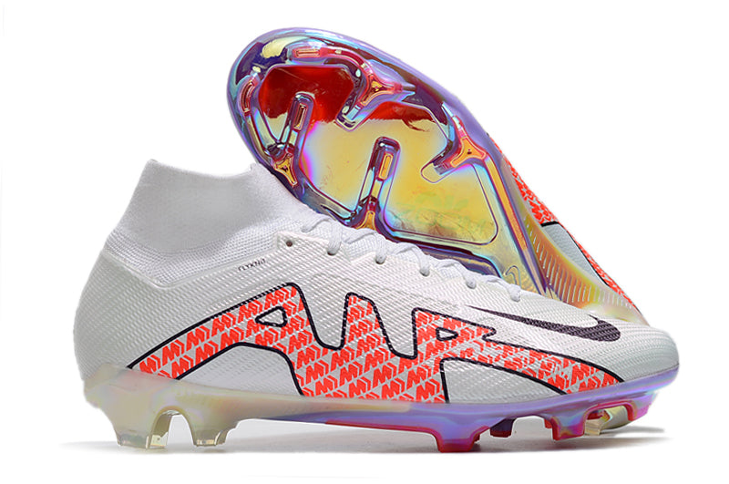 Mercurial Superfly (White & Red) With Sock
